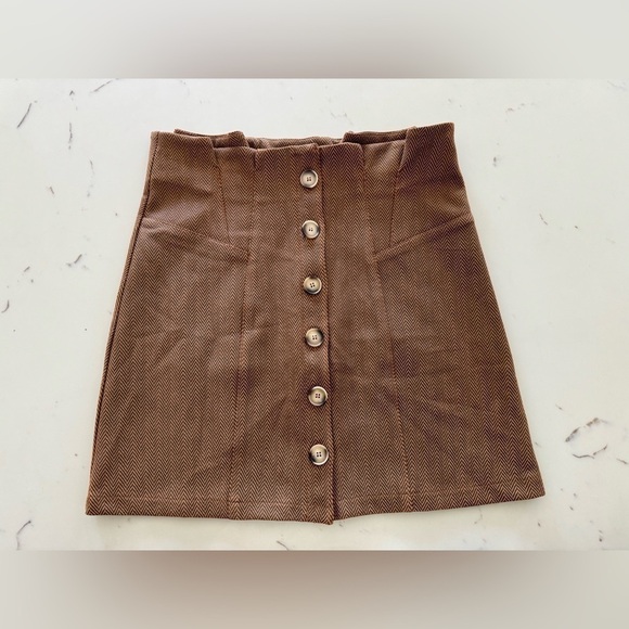 Faith & Asher Button Down Skirt - Picture 2 of 7